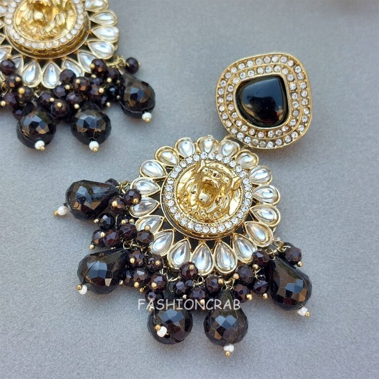 Inayat Kundan Necklace - Black