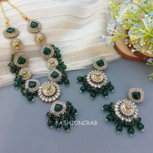 Inayat Kundan Necklace - Green