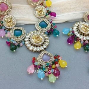 Inayat Kundan Necklace - Multicolor