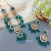 Inayat Kundan Necklace - Peacock Blue Inayat Kundan Necklace - Peacock Blue