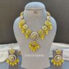 Inayat Kundan Necklace - Yellow-03 Inayat Kundan Necklace - Yellow