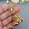 Kajal Kundan Choker Necklace - Maroon
