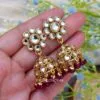 Leora Kundan Choker Necklace - Wine-01 Leora Kundan Choker Necklace - Wine