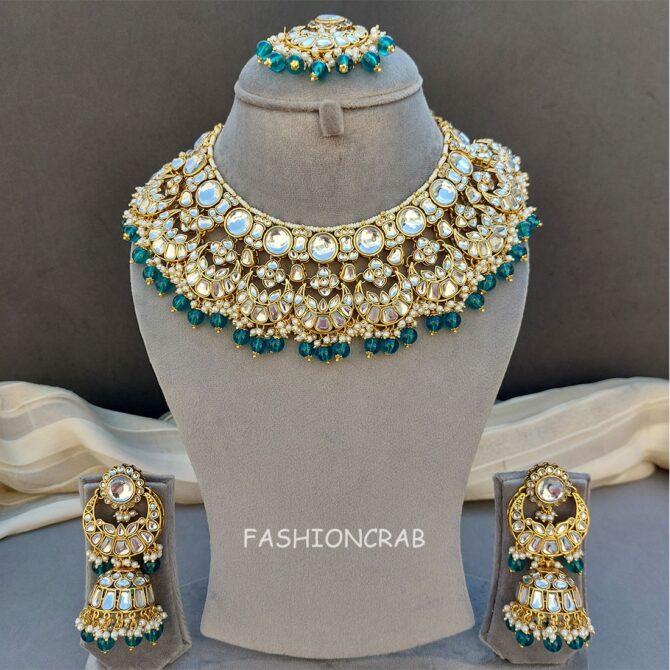 Manasvini Bridal Set - Peacock Blue