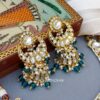 Manasvini Bridal Set - Peacock Blue-03 Manasvini Bridal Set - Peacock Blue