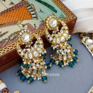 Manasvini Bridal Set - Peacock Blue