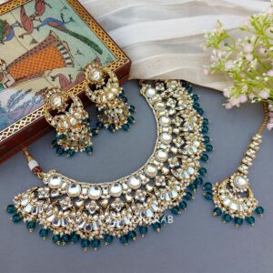 Manasvini Bridal Set - Peacock Blue