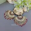 Meera Chandbali Earrings - Pink