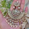 Meera Chandbali Earrings - White-02 Meera Chandbali Earrings - White