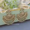 Meera Chandbali Earrings - White Meera Chandbali Earrings - White