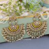 Meera Chandbali Earrings - Yellow-01 Meera Chandbali Earrings - Yellow