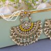 Meera Chandbali Earrings - Yellow-02 Meera Chandbali Earrings - Yellow