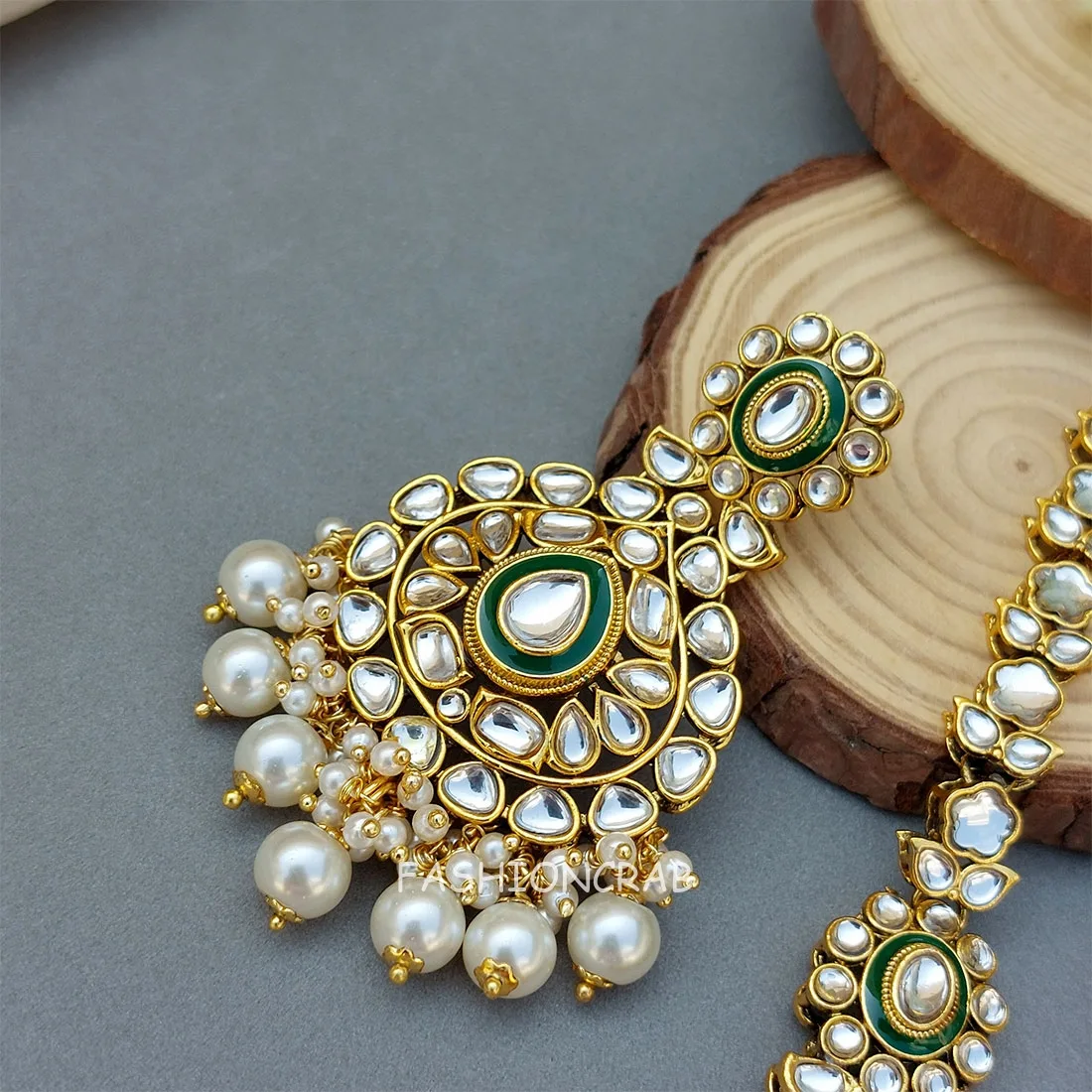 Nayra Pearl Earrings and Tikka Set