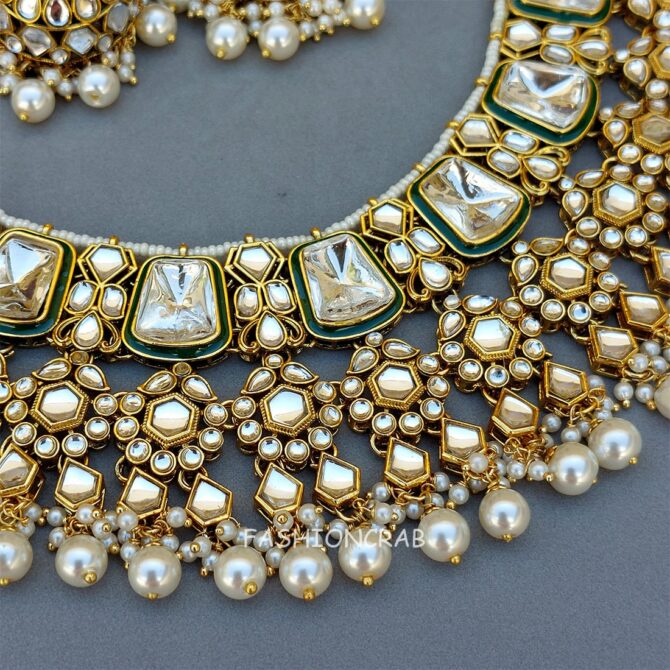Neesha Traditional Jewellery Set - White