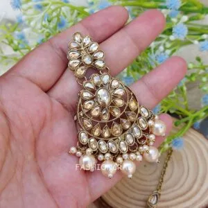 Nira Polki Set for Bride - Champagne