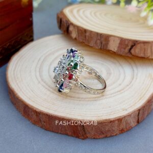 Nova Multicolor Zirconia Ring