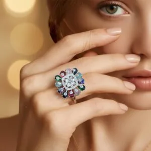 Nova Multicolor Zirconia Ring