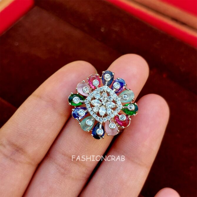 Nova Multicolor Zirconia Ring