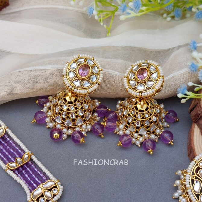 Rani Long Jewellery Set - Lavender