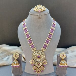 Rani Long Jewellery Set - Lavender