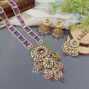 Rani Long Jewellery Set - Lavender