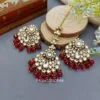 Reyhana Maangtikka with Earrings - Maroon