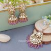 Rihanna Maangtikka with Earrings - Lavender