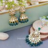 Rihanna Maangtikka with Earrings - Peacock Blue Rihanna Maangtikka with Earrings - Peacock Blue