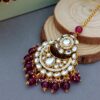 Rihanna Maangtikka with Earrings - Wine-01 Rihanna Maangtikka with Earrings - Wine