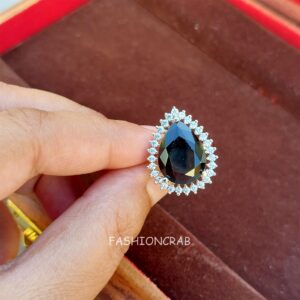 Sana Zirconia Ring - Black