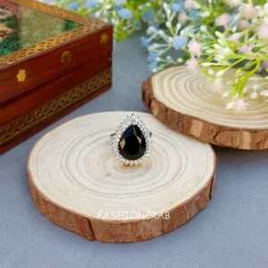 Sana Zirconia Ring - Black