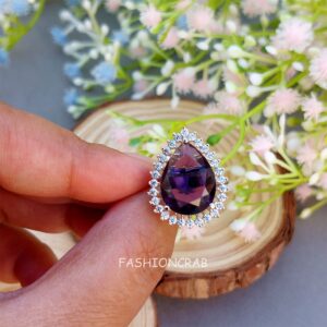Sana Zirconia Ring - Purple