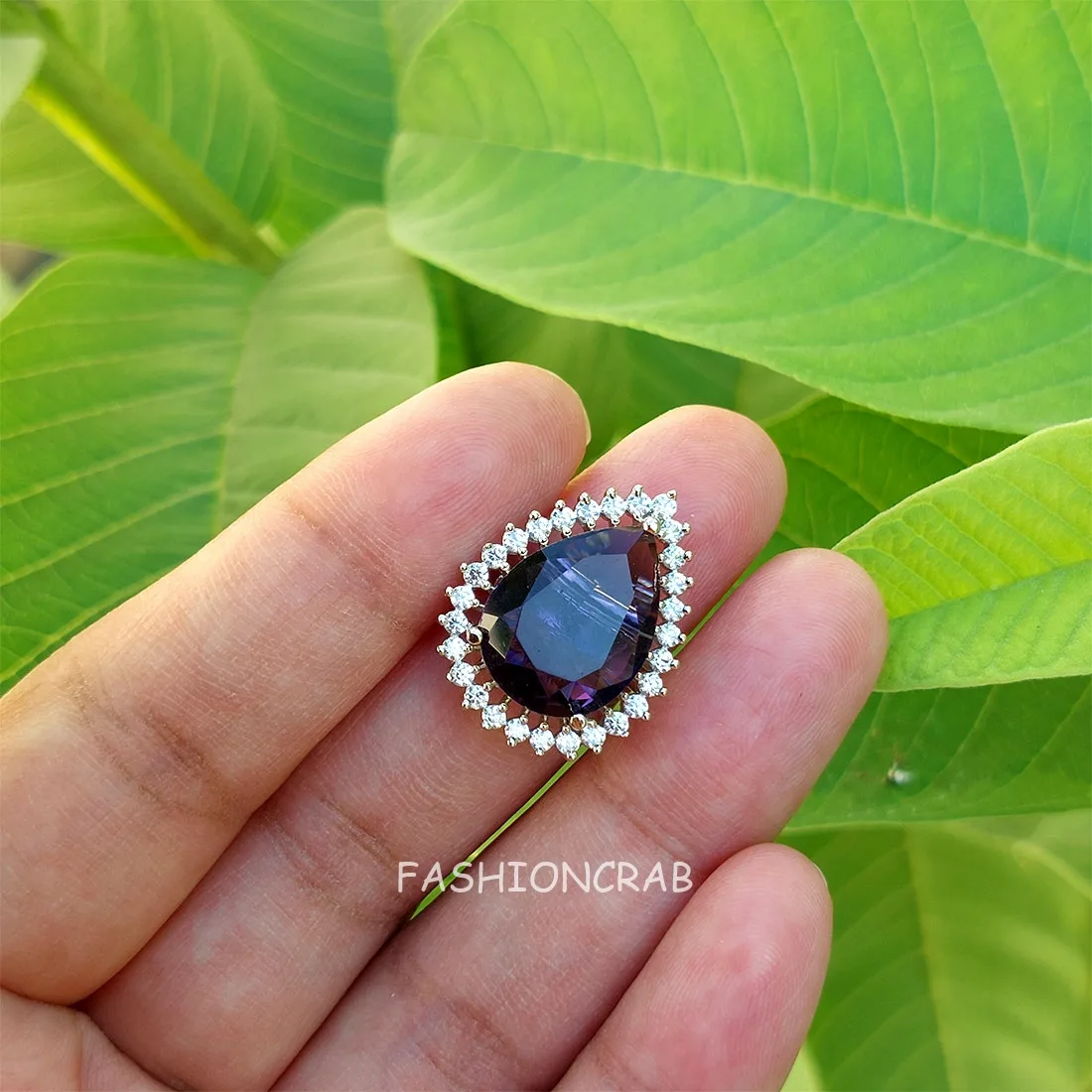 Sana Zirconia Ring - Purple