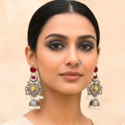 Statement Brass Earrings