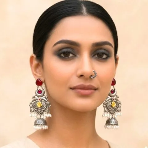 Statement Brass Earrings