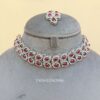 Zeenat AD Choker Set - Pink-01 Zeenat AD Choker Set - Pink