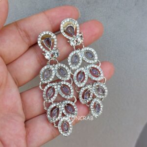 Zeenat AD Choker Set - Purple