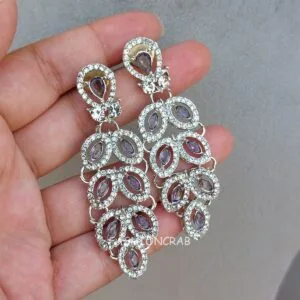 Zeenat AD Choker Set - Purple