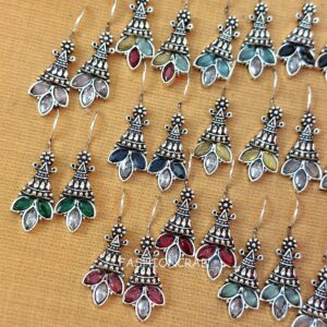 Ellie Oxidised Earrings - combo of 6