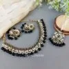 Katyayani Mirror Jewellery Set - Black