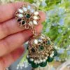 Katyayani Mirror Jewellery Set - Dark Green-02 Katyayani Mirror Jewellery Set - Dark Green