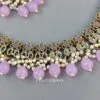 Katyayani Mirror Jewellery Set - Lavender-01 Katyayani Mirror Jewellery Set - Lavender