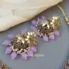 Katyayani Mirror Jewellery Set - Lavender-03 Katyayani Mirror Jewellery Set - Lavender