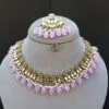 Katyayani Mirror Jewellery Set - Lavender-06 Katyayani Mirror Jewellery Set - Lavender