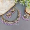 Katyayani Mirror Jewellery Set - Lavender Katyayani Mirror Jewellery Set - Lavender