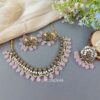Katyayani Mirror Jewellery Set - Light Pink