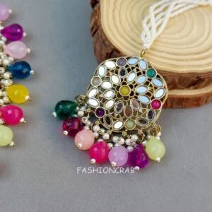 Katyayani Mirror Jewellery Set - Multicolor