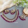 Katyayani Mirror Jewellery Set - Wine