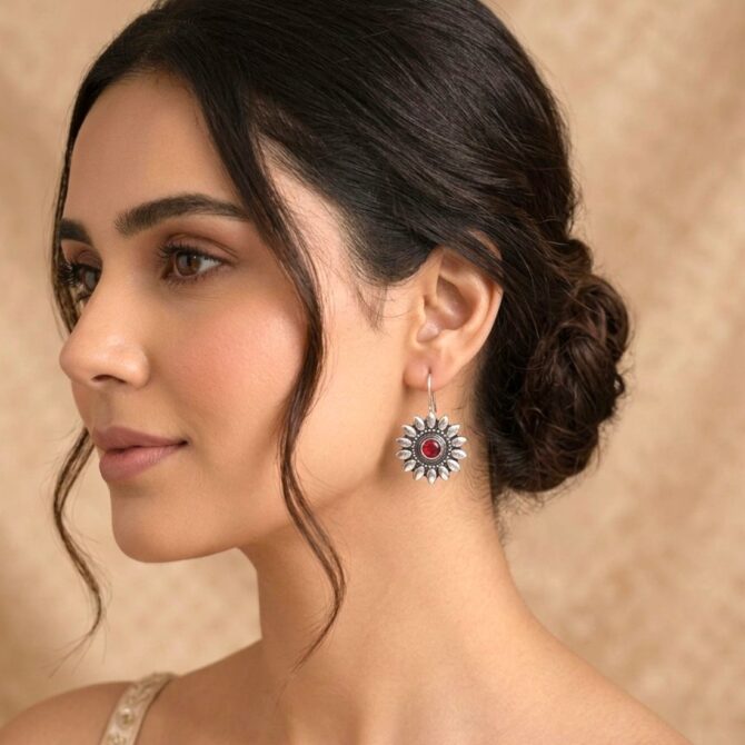 Mia Oxidised Earrings Set of 6-04
