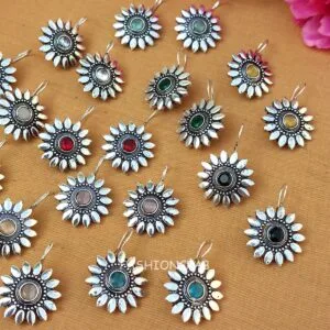 Mia Oxidised Earrings - combo of 6